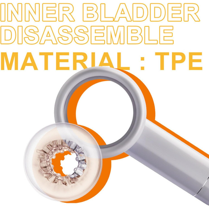 Електричний мастурбатор-чаша для чоловіків, автоматичний, 7 функцій, телескопічний, білий