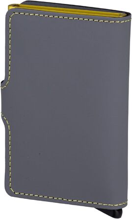 Гаманець-кардхолдер Secrid Miniwallet Matte унісекс, сіро-лаймовий (10.2 x 6.5 x 2.1 см)