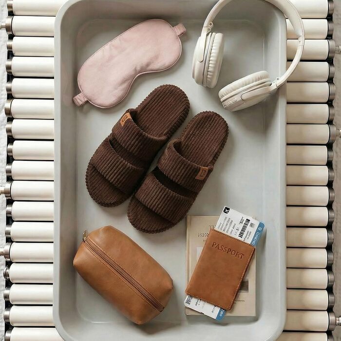 Жіночі домашні капці LongBay з ефектом пам'яті (Memory Foam), відкритий носок, зручні сліпери на двох ремінцях, розмір 38/39 EU, колір кавовий