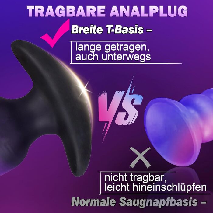 Анальний плагін для чоловіків та жінок, XXL, силіконовий, реалістичний, для початківців - секс-іграшка для анального задоволення