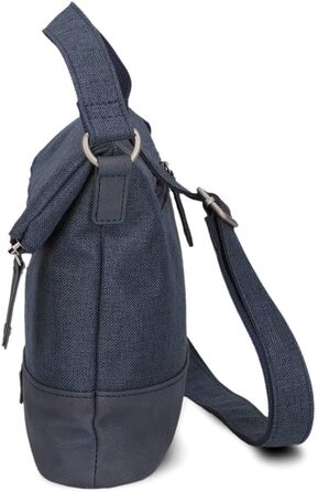 Жіноча сумка-месенджер Zwei Olli OT6 Rolltop, водовідштовхуюча крос-боді сумка через плече, 2.4 л, двоколірна (Navy)