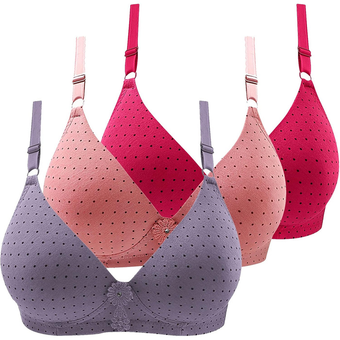 3 шт. комплект жіночий бюстгальтер без кісточок Push Up CSWH для спорту, йоги та фітнесу, повсякденного носіння
