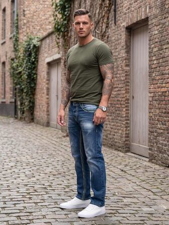 Чоловічі джинси Rock Creek Denim M33 з посиленими швами, темно-сині (29W / 32L, Rc-2369)