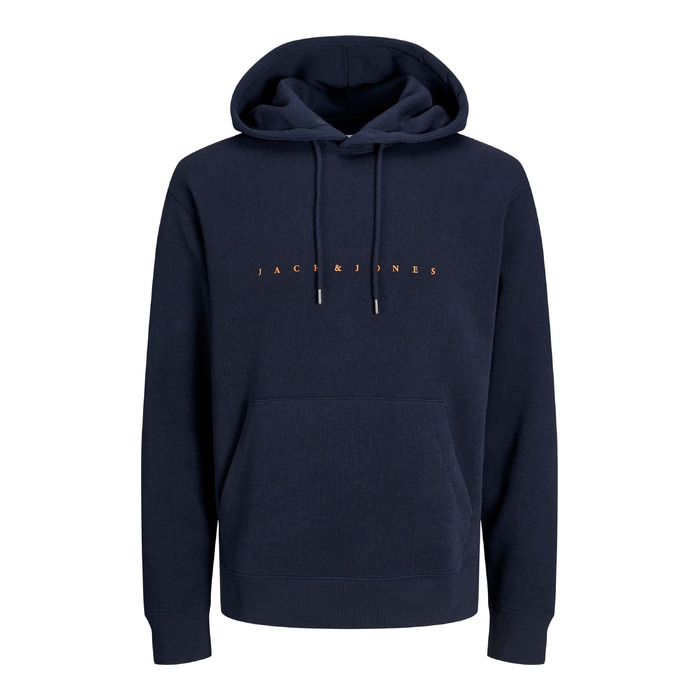 Чоловічий худі Jack & Jones JJESTAR Relaxed Fit, темно-синій, розмір XL