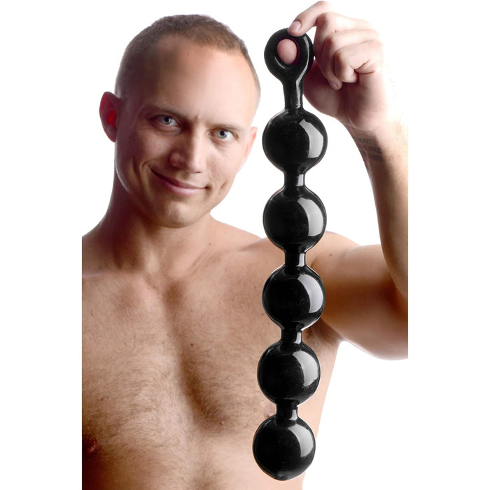 Анальні кульки Master Series Black Baller, багатоколірні, 1 шт.