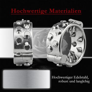 Набір для БДСМ-ігор для чоловіків: металеві кільця, пристосування для стиснення та набори ваги. Преміум-якість, не для використання на дітях.