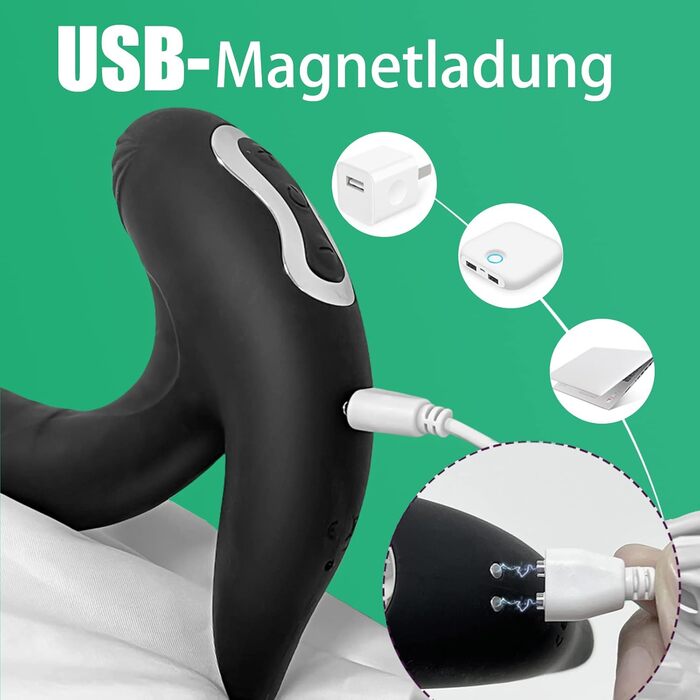 Надувний анальний плагін ZWFUN з вібрацією та пультом дистанційного керування для чоловіків