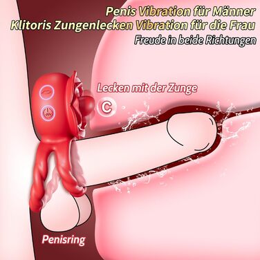 Кільце для пеніса з вібрацією для пар - сексуальні іграшки для дорослих, стимулятор G-точки, 10 режимів вібрації