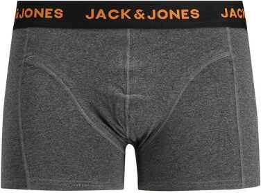 JACK & JONES труси боксерські чоловічі 7 шт. в наборі (синій, сірий, червоний, темно-синій, чорний)