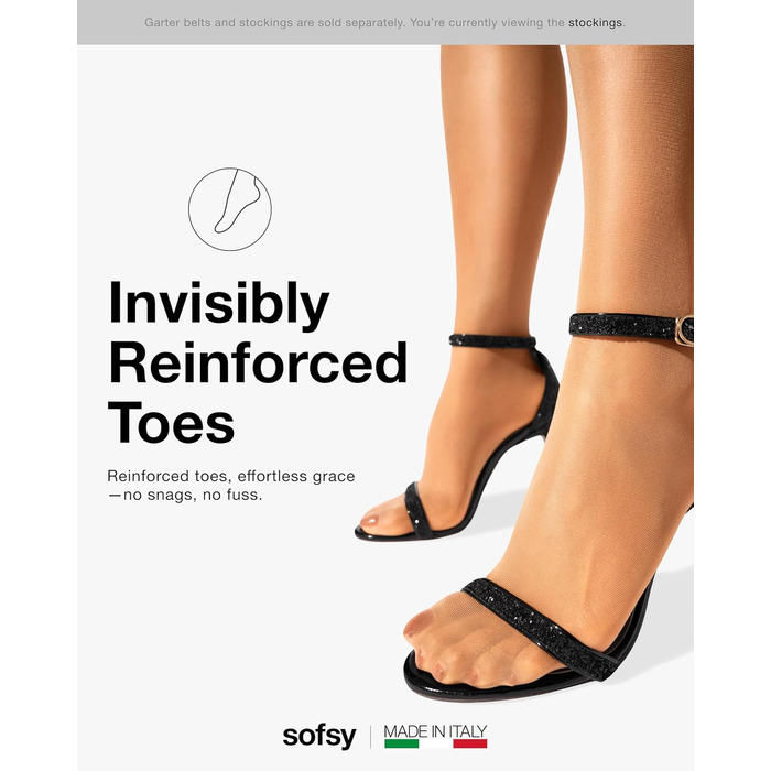 Сорочки-стрінги Softy з бретелями та кліпсами для панчіх (XL, натуральні панчохи)