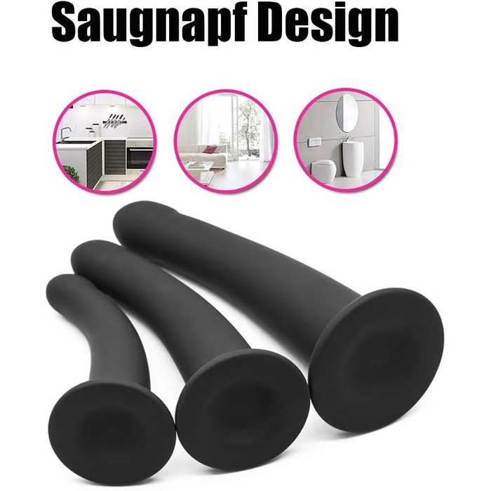 Анальний дилда ChicLSQ з сильною присоскою, силіконовий масажер простати та G-точки, дилататор ануса, стимулятор, анальний плуг для дорослих, мастурбація, SM, секс-іграшка для жінок, пар, чоловіків (L-довгий 20.5 см)