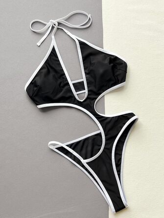 Жіночий купальник суцільний Halter Cut Out з контролем живота, сексуальним дизайном Monokini