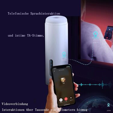 Електричний масажер для чоловіків з Bluetooth, нагрівання та вібрацією. Інтимні іграшки для соло-використання