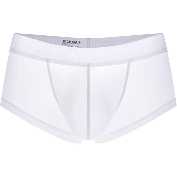 Чоловіча труси боксер з м'якої тканини, дихаюча білизна, комплект 7 шт. (M, білий)