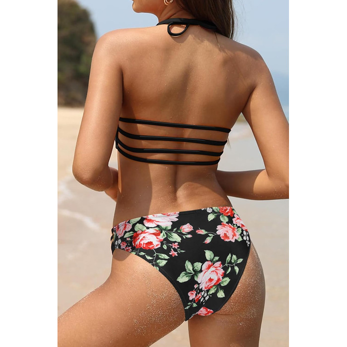 Бікіні Shekini Bandeau: Комплект з топом-бандо та сліпами, чорний (L)