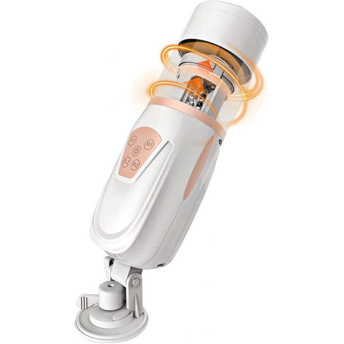 Мастурбатор з телескопічною функцією, 10 швидкостей, 3D силікон - сексуальна іграшка для дорослих