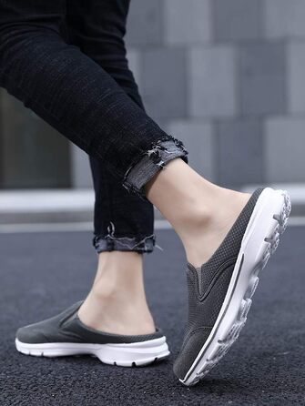 Кломпи Sisttke для жінок та чоловіків, літні домашні капці-сабо Slip-On, сірі (розмір 45 EU)