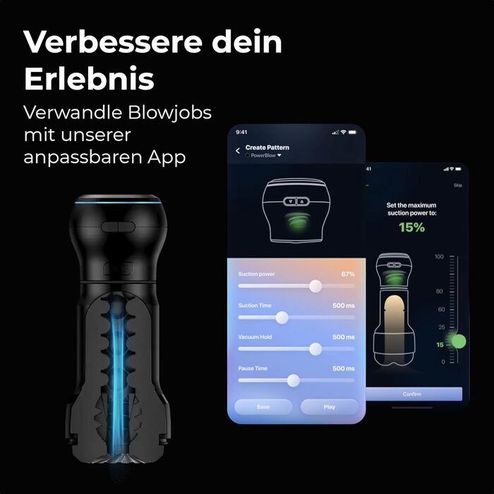 Масажер для чоловіків KIIROO PocketBlow з AI-керуванням - дискретний, для інтимної стимуляції