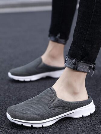 Кломпи Sisttke для жінок та чоловіків, літні домашні капці-сабо Slip-On, сірі (розмір 45 EU)