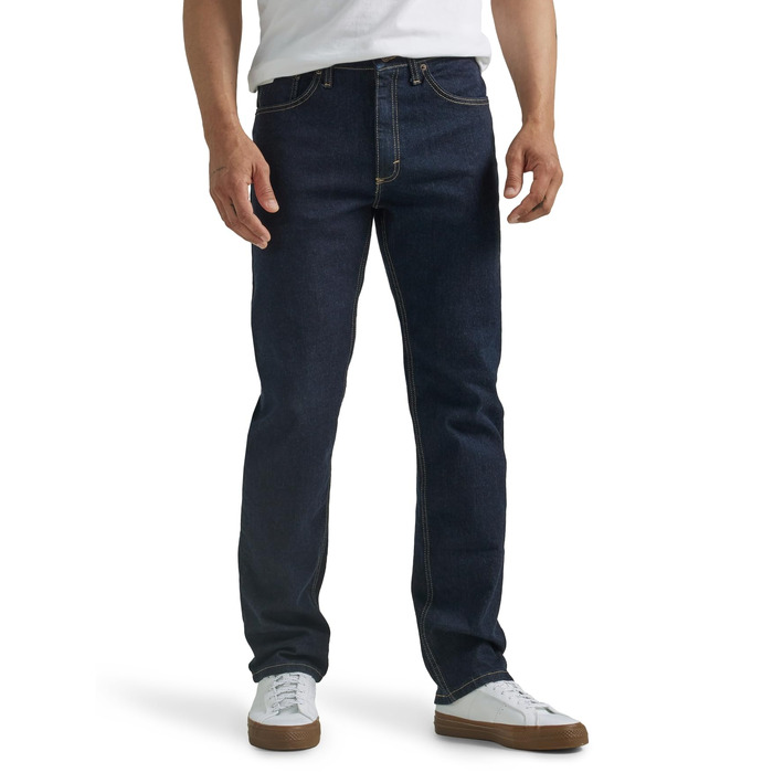 Чоловічі робочі штани Wrangler Flame Resistant Regular Fit, вогнетривкі джинси (38W / 30L, Rinse Denim)