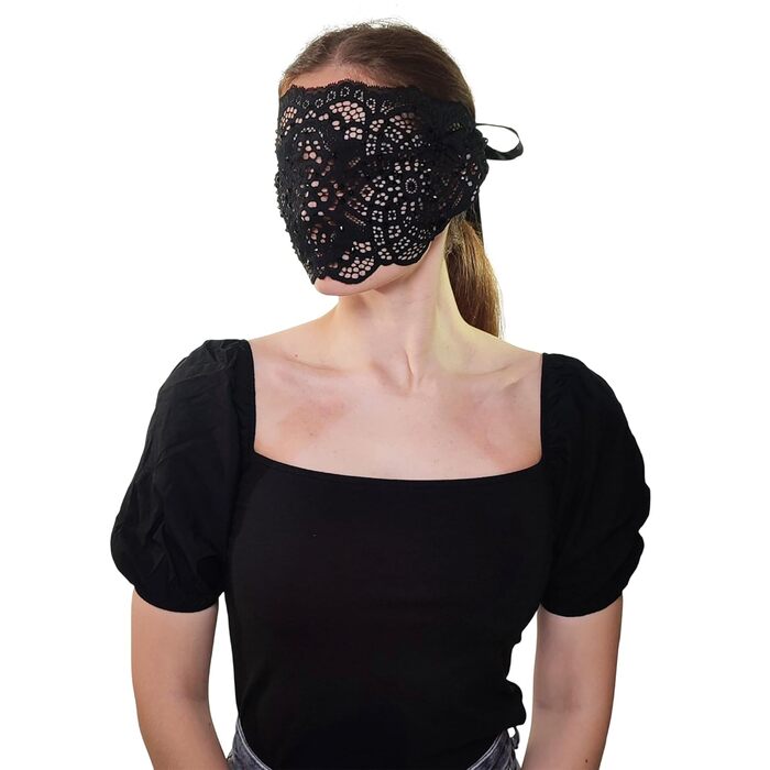 Чорна маска на обличчя з мереживом та стразами для жінок, елегантна венеціанська маска для карнавалу, Хелловіну, косплею, костюмованих вечірок, чорний колір