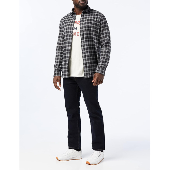 Чоловічі джинси LEE Brooklyn Classic Straight Fit, синьо-чорні, 32W / 30L