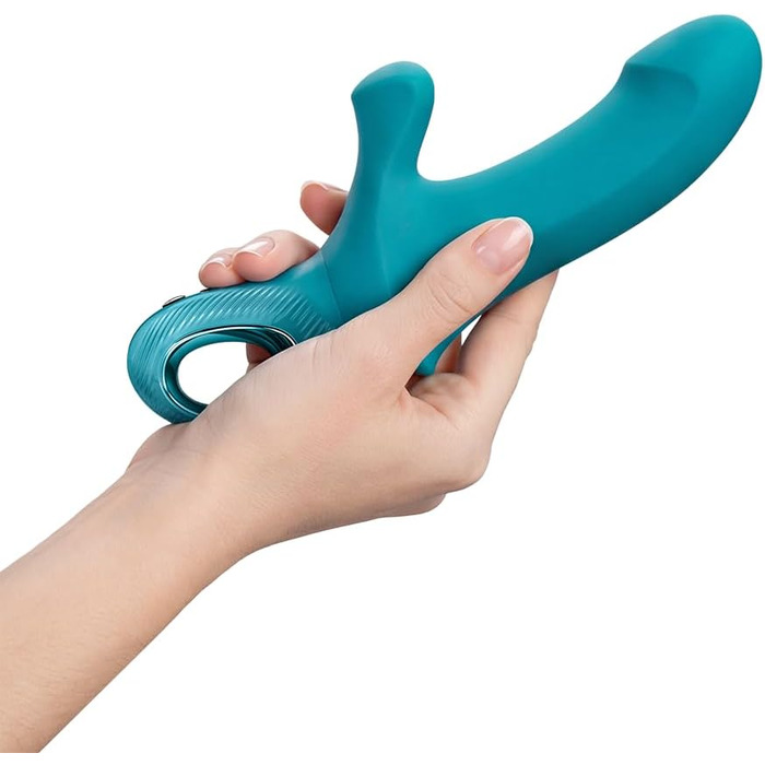 Вібратор для жінок Fun Factory Bi Stronic Curve з G-точним стимулятором та кліторальним стимулятором | 8 режимів вібрації та 6 режимів пульсації | Водонепроникний IPX7 | USB-C (Бензиновий)