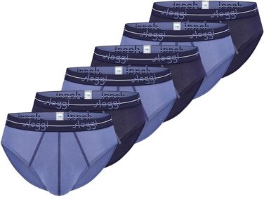 Sloggi 6 шт. чоловіча труси Start - труси-сліп/боксер - дихаюча білизна XL синій / темно-синій