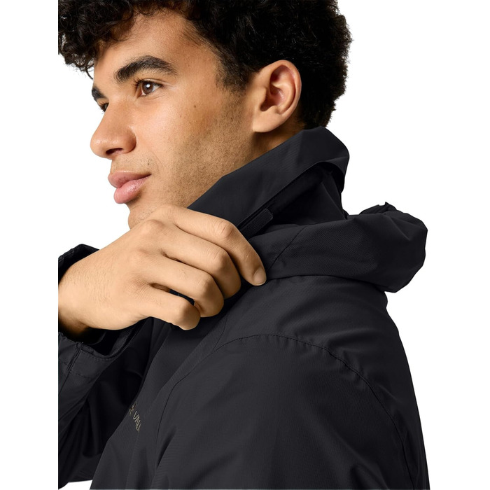 Чоловіча вітро- та водонепроникна куртка VAUDE Escape Light Jacket, дихаюча легка дощовик (4XL, black/deer brown)