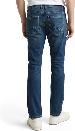 Чоловічі джинси Tom Tailor TTMARVIN Straight з еластичним стрейчем, Used Mid Stone Blue Denim, 34W/30L