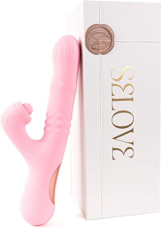 Вібратор для тіла SE LOVE Rabbit ComePlay, рожевий - подвійна стимуляція, перламутрові кульки