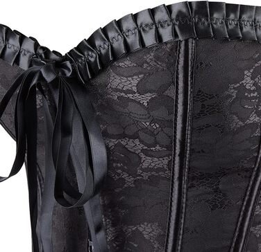 Корсет Grebrafan для жінок: чорний, мереживний, класичний (28-30)