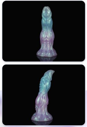 Анальний вібратор Yasexx Fantasy Monster - силіконовий дildo з присоскою для чоловіків та жінок (блакитний, L/M)