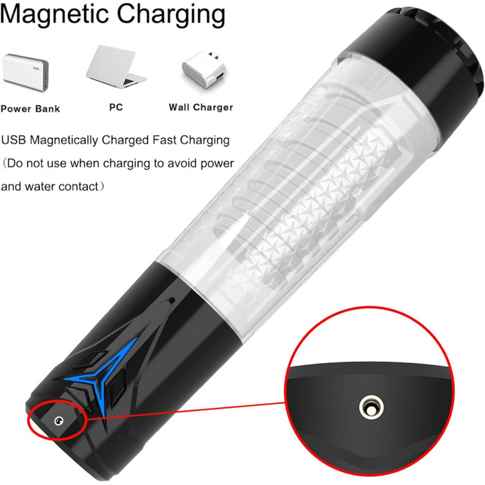 Електричний масажер для чоловіків – стимулятор пеніса з режимами всмоктування. Іграшка для дорослих