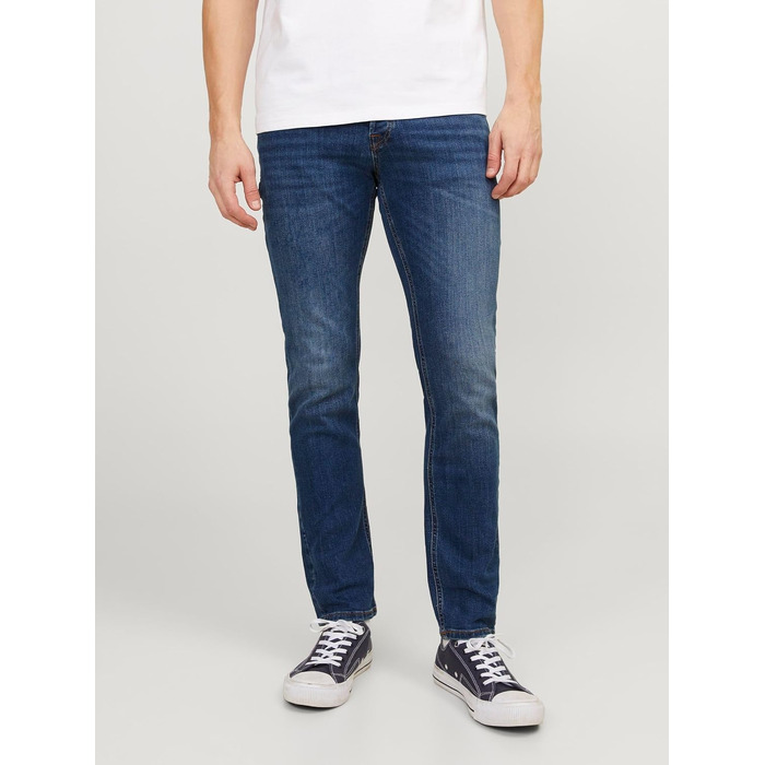 Чоловічі джинси Jack & Jones JJITIM JJORIGINAL AM 012 LID NOOS, синій денім, розмір 44W/32L
