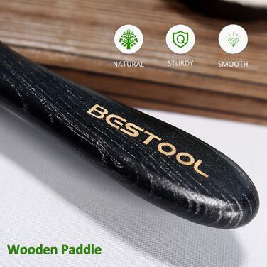 Масажна щітка для волосся BESTOOL антистатична Paddle Detangler з металевими щетинками для розплутування кучерявого та довгого волосся (вологе та сухе)
