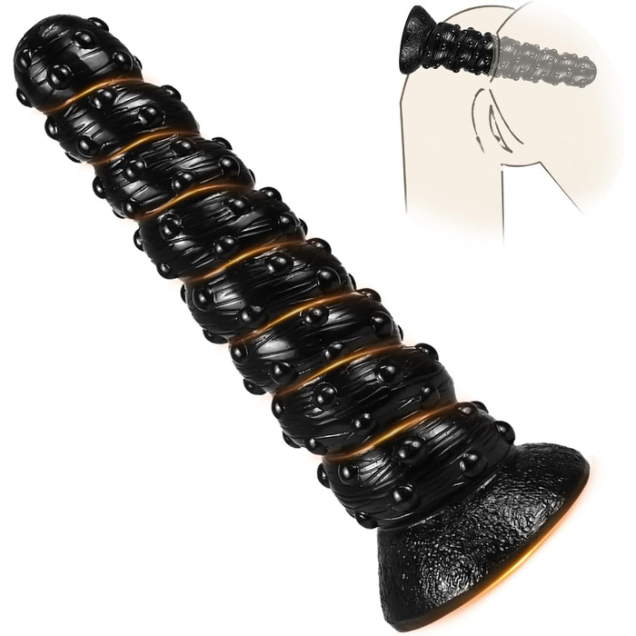 Анальний дилда BDSMAGE XXL, діаметр 9 см. Великий анальний плаг для жінок та чоловіків. Еротичні іграшки для пар. Чорний колір