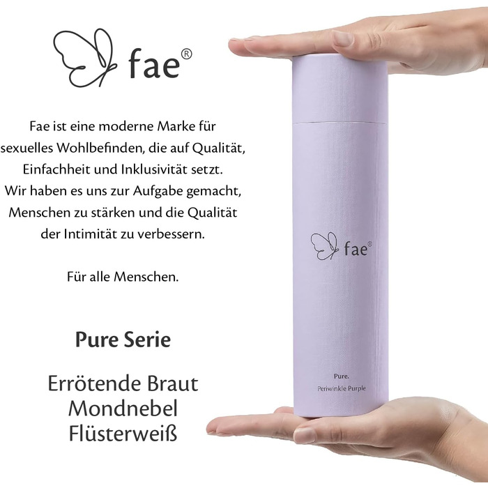 Вібратор жіночий Fae Pure Periwinkle Purple - компактний, тихий, з підзарядкою, 160 режимів вібрації