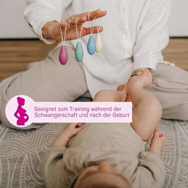 ELANEE Тренажер для підсилення м'язів тазового дна Phase I для боротьби з нетриманням, набір з 4 конуса (701-00) Single