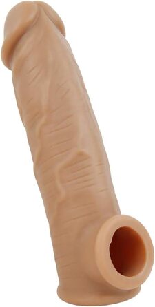 Реалістична пеніс-манжета з силікону для збільшення та покращення ерекції, XXL