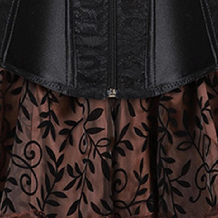 Жіноче корсетне бюстгальтер (корсет) великих розмірів, готичний стиль, вінтаж, чорний, розмір L