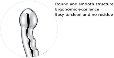 Анальний плаг Doppelkopf з металу, стимулятор G-точки, для чоловіків та жінок, 680г, 1 шт.