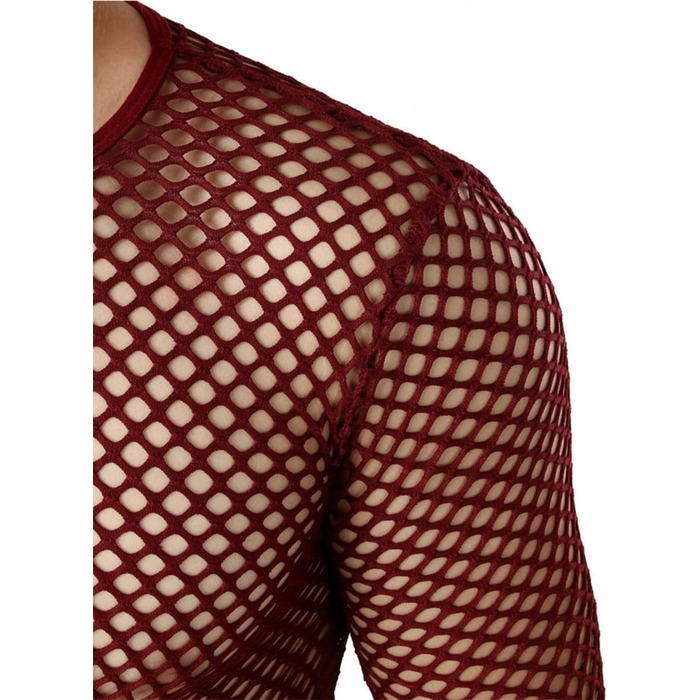 Чоловіча прозора футболка з сітки, сексуальний дизайн, для вечірок та клубів