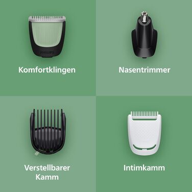 Універсальний тример Philips Multigroom 3000 серії 9-в-1 MG3946/15 для обличчя, голови та тіла, 12 налаштувань довжини