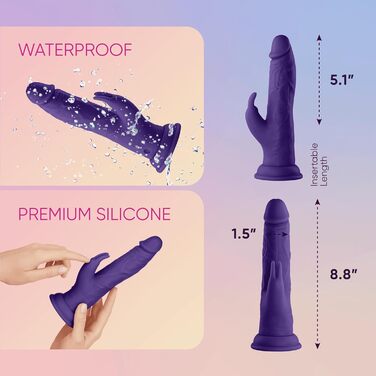 Сексуальна іграшка Femmefunn Thruster Rabbit Dark Purple, універсальний розмір