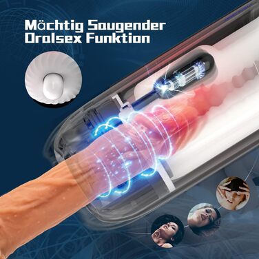 Електричний мастурбатор SVAKOM SAM NEO з керуванням через додаток, 5 режимів вібрації та 5 режимів всмоктування, секс-іграшка для чоловіків, мастурбатор з 3D-вагіною, XXL