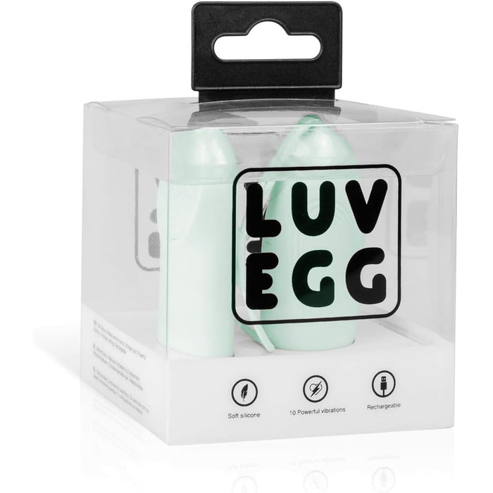 Вібраційний масажер LUV EGG з пультом дистанційного керування для чуттєвого почуття - Підходить для пар та новачків: 10 режимів, водонепроникний, перезаряджуваний, зелений