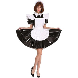 Костюм для чоловіків GOceBaby Sissi Zofen XXL: чорний, з замком, з ПВХ, для чоловіків великих розмірів