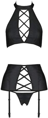 Passion Sexy Комплект нижньої білизни Nancy S-M Чорний