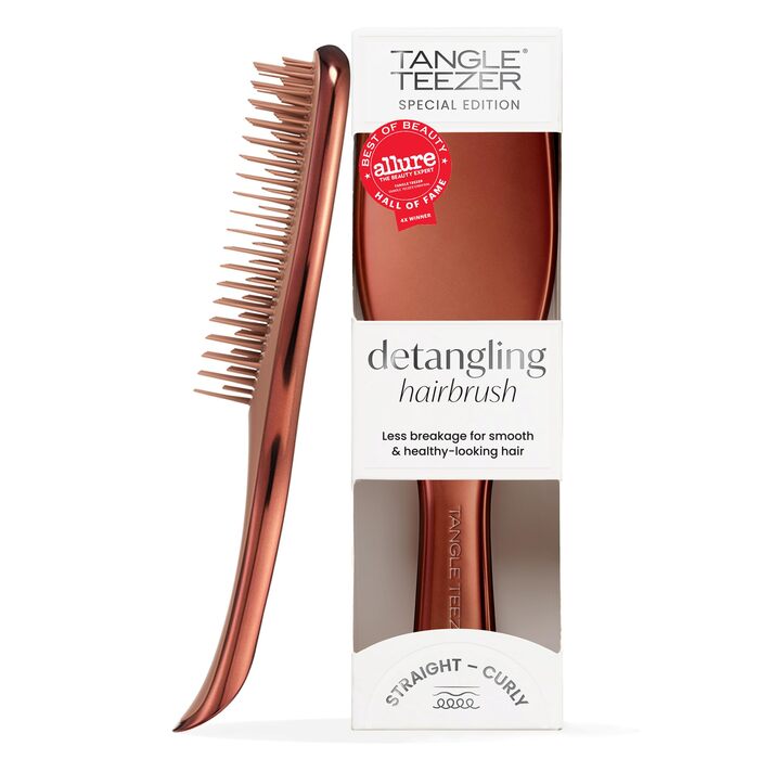 Щітка для волосся Tangle Teezer Ultimate Detangler для вологого та сухого волосся всіх типів, розплутуюча з дворівневими щетинками, колір Шоколадна бронза